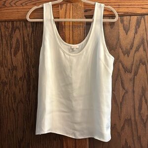 Cuyana Silk Tank- white